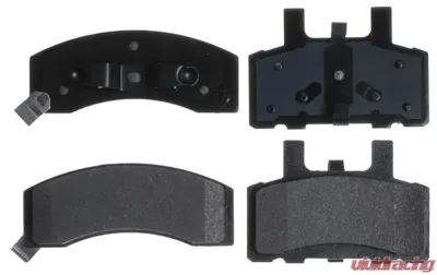 AC Delco Semi-Metallic Front Disc Brake Pad Set with Hardware - 14D370MH