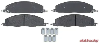 AC Delco Semi-Metallic Rear Disc Brake Pad Set with Hardware - 14D1400MH