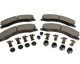 AC Delco Rear Disc Brake Pad Set with Clips, Boots, and Caps