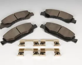 AC Delco Front Disc Brake Pad Set with Clips