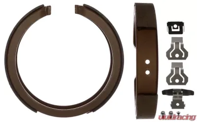 AC Delco Bonded Rear Drum In-Hat Parking Brake Shoe Set - 17781B