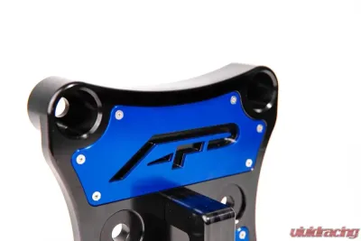 Agency Power Blue Billet Radius Rod Plate w/ D-Ring Can-Am Maverick X3 2017-2025 - AP-BRP-X3-250-BLU