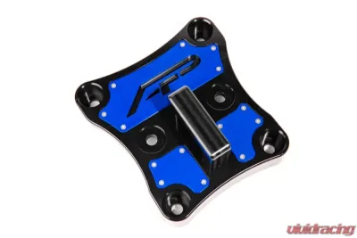Agency Power Blue Billet Radius Rod Plate w/ D-Ring Can-Am Maverick X3 2017-2025 - AP-BRP-X3-250-BLU