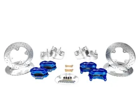 Agency Power Big Brake Kit Front and Rear Blue Ice Polaris RZR Turbo