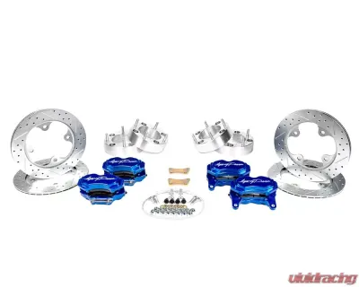 Agency Power Big Brake Kit Front and Rear Blue Ice Polaris RZR Turbo - AP-RZR-460-BLU