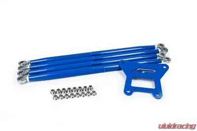 Agency Power Adjustable Rear Radius Arms Blue Polaris RZR Turbo S 2018-2025 - AP-RZRTS-200-BL