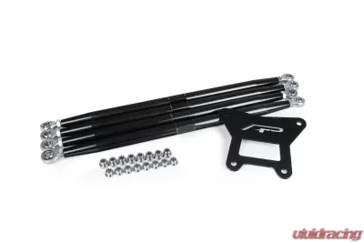 Agency Power Adjustable Rear Radius Arms Black Polaris RZR Turbo S 2018-2022 - AP-RZRTS-200-BK