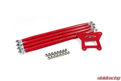 Agency Power Adjustable Rear Radius Arms Red Polaris RZR Turbo S 2018-2022 - AP-RZRTS-200-R