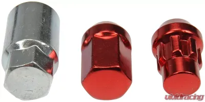 Dorman - Autograde Red Acorn Wheel Nut Lock Set - 713-475E
