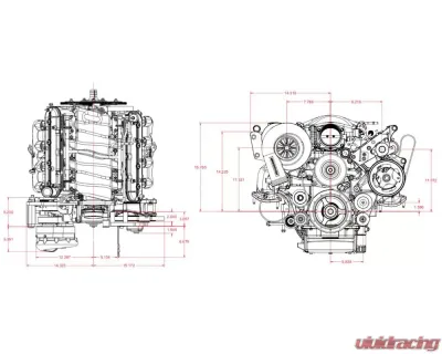 ProCharger High Output with F-1A-94, F-1C or F-1R Passenger Side LSx Reverse Engine Swap Kit - 1GQ400-F1A94/F1C/F1R