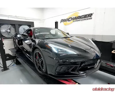 ProCharger Satin Finished Stage II Intercooled Tuner Kit (w/ port injection manifold) with P-1SC-1 Chevrolet Corvette C8 LT2 2020-2024 - 1KC402-SCI