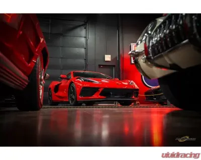 ProCharger Satin Finished Stage II Intercooled Tuner Kit (w/ port injection manifold) with P-1SC-1 Chevrolet Corvette C8 LT2 2020-2024 - 1KC402-SCI