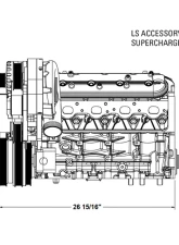 Procharger LS Serpentine Accessory Drive Kit w/ Inercooled F-2X (10-rib) (w/ Water Pump & All Accessory Brackets) GM Alternator 2007-2013                                     - 1LS400-F2-I - Image 6