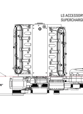 Procharger LS Serpentine Accessory Drive Kit w/ Inercooled F-2X (10-rib) (w/ Water Pump & All Accessory Brackets) GM Alternator 2007-2013                                     - 1LS400-F2-I - Image 8