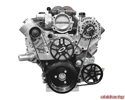 Procharger LS Serpentine Accessory Drive Kit w/ Inercooled F-2X (10-rib) (w/ Water Pump & All Accessory Brackets) GM Alternator 2007-2013 - 1LS400-F2-I