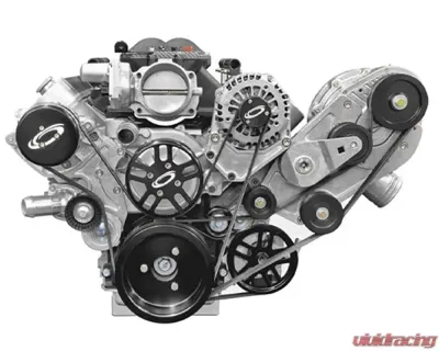 Procharger LS Serpentine Accessory Drive Kit w/ Inercooled F-2X (10-rib) (w/ Water Pump & All Accessory Brackets) GM Alternator 2007-2013 - 1LS400-F2-I