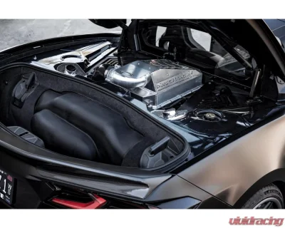 ProCharger Satin Finished H.O. Intercooled System with P-1SC-1 Chevrolet Corvette C8 LT2 2020-2024 - 1KC312-SCI