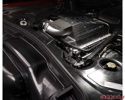 ProCharger Satin Finished H.O. Intercooled System with P-1SC-1 Chevrolet Corvette C8 LT2 2020-2024 - 1KC312-SCI