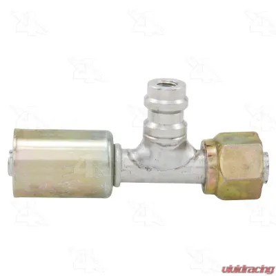 Four Seasons Straight Female Standard O-Ring A/C Fitting w/R134A Service Port 14928 - 14928