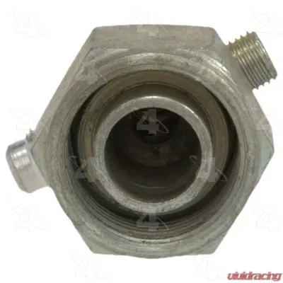 Four Seasons Straight Female Standard O-Ring A/C Fitting w/R12 Service Port 16156 - 16156