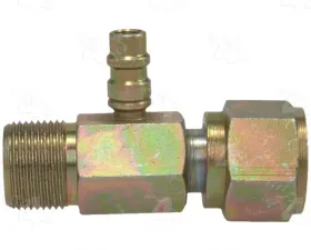 Four Seasons Inline Standard O-Ring A/C Fitting w/R134a Service Port 17234