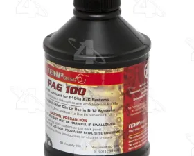 Four Seasons 8 oz. Bottle Premium PAG 100 Oil w/o Dye 59002