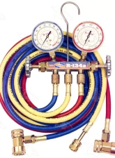 Four Seasons R134a Brass Fahrenheit Manifold Gauge Set w/Coupler 59198                                     - 59198 - Image 6