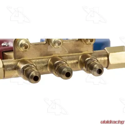 Four Seasons R134a Brass Fahrenheit Manifold Gauge Set w/Coupler 59198 - 59198