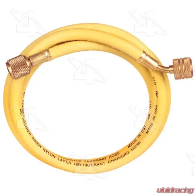 Four Seasons 25 - Yellow Manifold Gauge R12 Service Hose w/Anti Blow Back 59907 - 59907