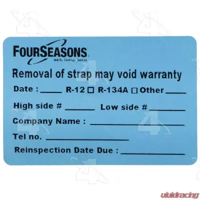 Four Seasons 10 Vehicle System Guard Strap Kit 69030 - 69030