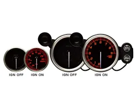 Defi Racer Gauge N2 SI 52 Temperature Gauge Red