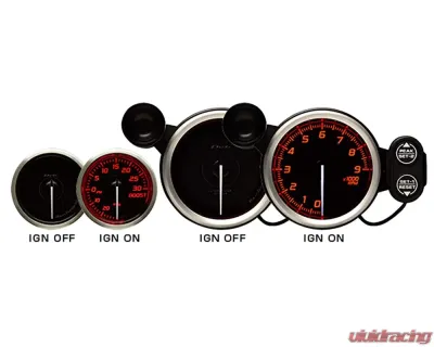 Defi Racer Gauge N2 SI 52 Temperature Gauge Red - DF16303