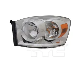TYC Headlight Left CAPA Certified Dodge RAM 1500 | 2500 | 3500 2007-2009