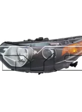 TYC Headlight Acura TSX 2009-2014                                     - 20-9070-01 - Image 2