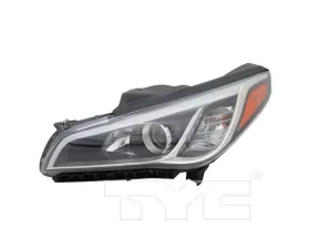 TYC Headlight Left CAPA Certified Hyundai Sonata 2016-2017