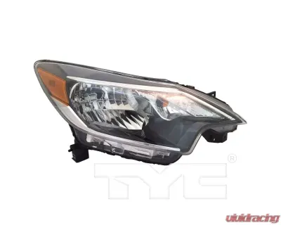 TYC Headlight Black CAPA Certified Nissan Versa Note 2017-2019 - 20-9955-00-9