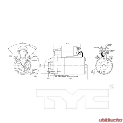 TYC Genera Starter Motor - 1-03261