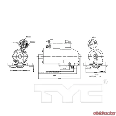 TYC Genera Starter Motor - 1-06643