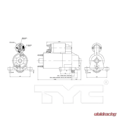 TYC Genera Starter Motor - 1-06656