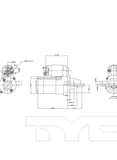 TYC Genera Starter Motor                                     - 1-06674 - Image 5