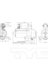 TYC Genera Starter Motor                                     - 1-06676 - Image 4