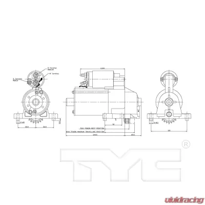 TYC Genera Starter Motor - 1-06677