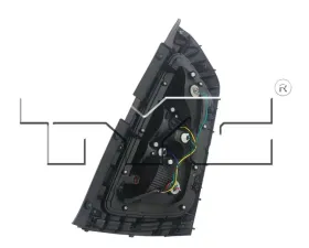 TYC Genera CAPA Certified Tail Light Assembly Kia Soul Left 2012-2013