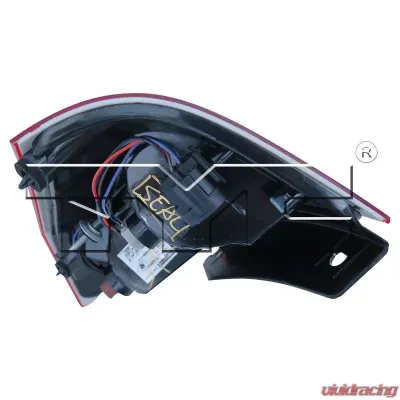 TYC Genera CAPA Certified Tail Light Assembly Dodge Magnum Left 2005-2008 - 11-6116-00-9