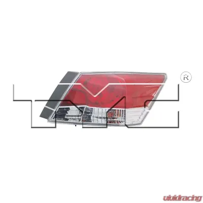 TYC Genera CAPA Certified Tail Light Assembly Honda Accord Left Outer 2008-2012 - 11-6250-00-9