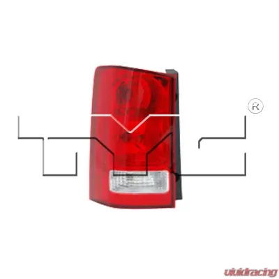 TYC Genera CAPA Certified Tail Light Assembly Honda Pilot Left 2009-2015 - 11-6294-00-9