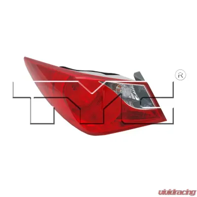 TYC Genera CAPA Certified Tail Light Assembly Hyundai Sonata Left Outer 2011-2014 - 11-6348-00-9