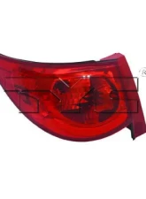 TYC Genera CAPA Certified Tail Light Assembly Chevrolet Traverse Left Outer 2009-2012                                     - 11-6520-00-9 - Image 2