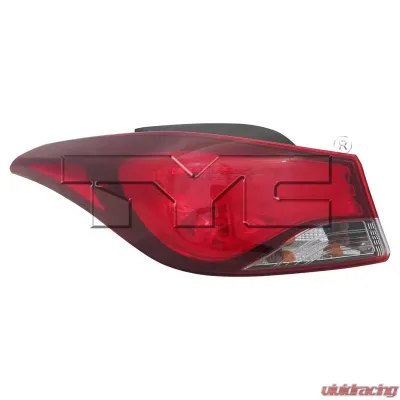 TYC Genera Tail Light Assembly Hyundai Elantra Left Outer 2014-2016 - 11-6758-00-9