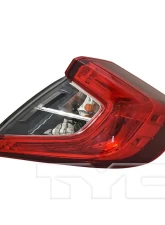 TYC Genera CAPA Certified Tail Light Assembly Honda Civic Right Outer 2016-2021                                     - 11-6877-00-9 - Image 3